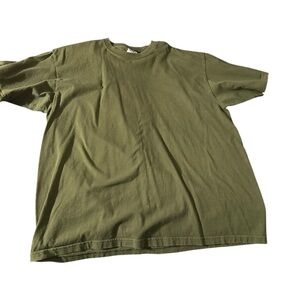 Shaka Wear men's XXL military green t-shirt, pit to pit 27", length 31"